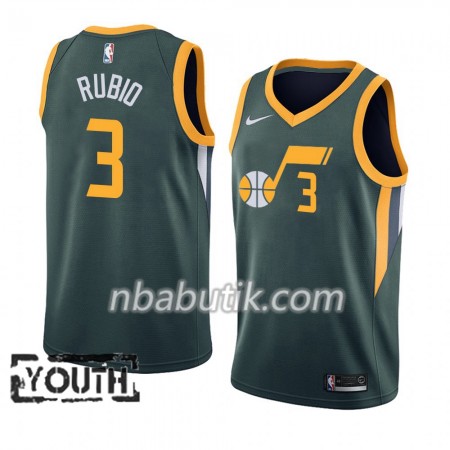 NBA Børn Trøje Utah Jazz Ricky Rubio 3 2018-19 Nike Grøn Swingman